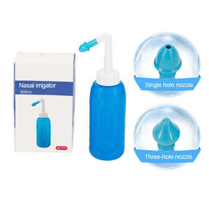 Irrigador Nasal Unalilia XB01 de 500 ml para Adultos, Material PP, Doble Boquilla, Impresión Serigrafiada, Diseño Patentado, Tapa con Botella para Lavado Nasal - Product Image 2
