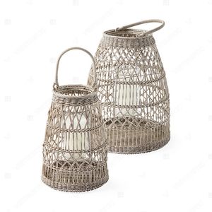 Vietrustic <b>Top</b> Sale Exterior Lantern Candle Holder Bamboo Rattan Lantern Outdoor Hanging Lanterns - Product Image 5