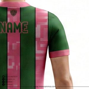 Conjunto de Camiseta de Fútbol Personalizada Mawra para Hombre, Degradado Verde Azul, Sublimada, Absorbente de Humedad, Corte Atlético, Manga Corta, Uniformes para Equipos - Product Image 4