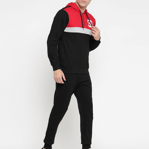 Ensemble de survêtement athlétique pour homme, imprimé, à capuche, style streetwear, avec pantalon de jogging assorti, veste 100% coton, respirant et à séchage rapide - Product Image 5