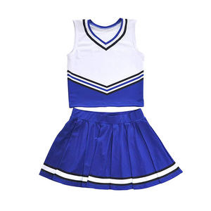 Ensembles d'uniformes de cheerleading pour femmes de haute qualité, fabriqués en usine, imprimés par transfert thermique, respirants, 100% coton - Product Image 1