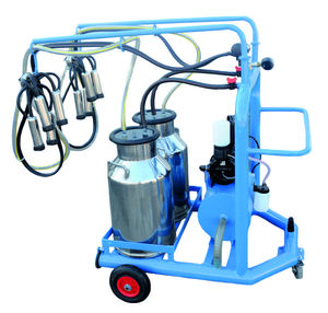 Máquina Portátil Eléctrica para Ordeñar Vacas, de Acero Inoxidable, con Doble Cubeta y Bomba de Vacío, para Uso en Granjas Lecheras, de Cabras y Ovejas - Product Image 2