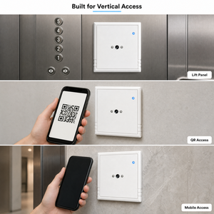 เครื่องอ่านคิวอาร์โค้ดควบคุมการเข้าถึงอัจฉริยะ เครื่องอ่าน RFID แบบสองความถี่ รองรับโปรโตคอล Wiegand ระยะการอ่าน 8 ซม. รองรับการ์ด - Product Image 5