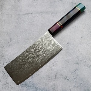 Couteau à découper en acier Damas industriel fait main, style Viking, avec manche en bois, écologique, ambidextre, pour la découpe de viande - Product Image 5