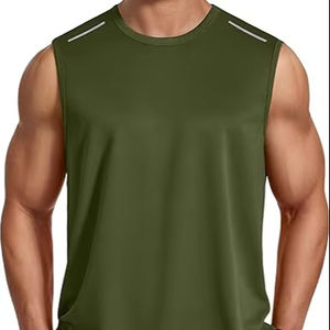 Gilet de sport de compression respirant et à séchage rapide pour hommes, coupe ajustée, avec logo personnalisé, vente en gros - Product Image 1