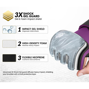 Gants de boxe intérieurs à prix abordable, en stock, couleur unie, les plus vendus, pour une protection rapide des poignets - Product Image 2