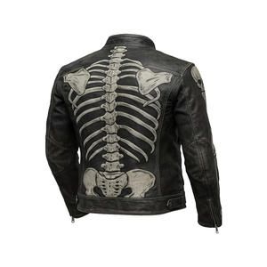 Chaqueta de Cuero para Hombre de Alta Calidad, Diseño Personalizado, con Cuello Alto, Logotipo Frontal, Impermeable y Transpirable para Invierno - Product Image 4