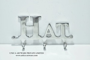 Hat <b>Wall</b> <b>Hook</b> Modern Metal <b>Hook</b> <b>Rack</b> for Hats Caps Keys Coats & Entryway Home Decor Handmade Home Decor by Unica Artware - Product Image 5