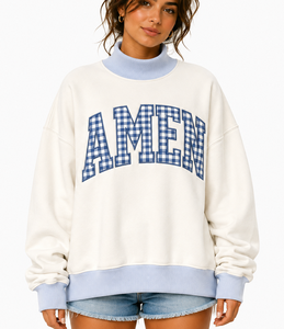 Sudadera Unisex con Cuello Redondo y Bordado, de Felpa de Algodón y Spandex, Manga Regular, Estilo Oversize, Informal, para Invierno y Uso Diario - Product Image 4