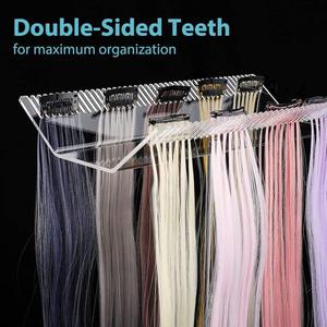 แท่นโชว์วิกผมอะคริลิคใสแบบสองด้านทันสมัยสำหรับร้านทำผม - Product Image 4