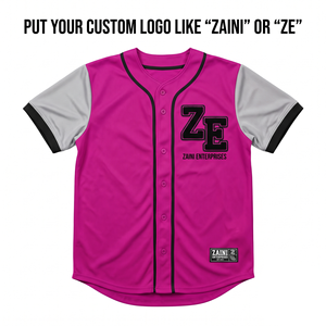 Maillots de baseball personnalisés 100 % polyester respirants, à séchage rapide, antibactériens, uniformes sportifs personnalisés à transfert thermique, manches courtes - Product Image 1