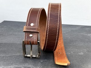 Ceinture en cuir floral Western Cowgirl avec boucle brodée, outillée et incurvée, finition antique, peinte à la main, prix de gros - Product Image 6