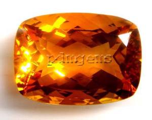 Cojín facetado de citrino amarillo Natural 100% de calidad superior, forma de corte, fabricación de joyas preciosas, piedras preciosas de tamaño calibrado Suelto - Product Image 3