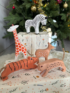 Colección de Juguetes de Madera con Forma de Animales y Hongos, Manualidades de Madera con Forma de Animales para Niños, Seguras para Niños - Product Image 5