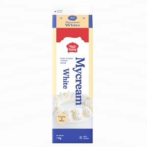 Fournisseur en gros de crème non laitière Mycream, crème de garniture mélangée blanche, 1KG, HALAL, OEM/ODM, livraison rapide mondiale - Product Image 1