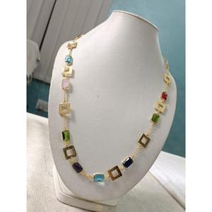 Brass Gold Tone <b>Fashion</b> <b>Necklace</b> Set-Elegant Jewelry Design - Product Image 1