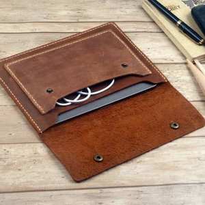 Genuine Leather Laptop Sleeve with Sling Design Waterproof Protective <b>Case</b> <b>for</b> Daily Use Custom Logo Color Custom Packing - Product Image 5