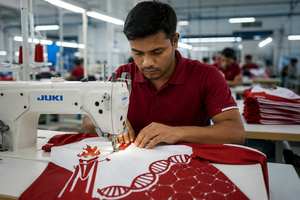 เสื้อโปโลซับลิเมชั่นสั่งทำจากโรงงานโดยตรง แห้งเร็ว เหมาะสำหรับกอล์ฟและกีฬาอื่นๆ ระบายเหงื่อได้ดี เสื้อโปโลสุดฮิต - Product Image 4