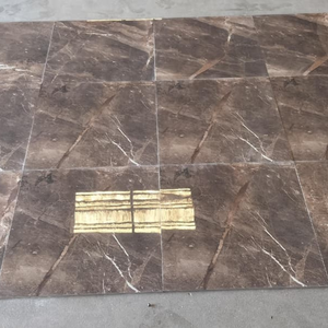 กระเบื้องปูพื้นพอร์ซเลนสีน้ำตาลอมน้ำเงิน ขนาด 60x60 ซม. กระเบื้องปูพื้นแบบมันเงา กระเบื้องสี่เหลี่ยม ดีไซน์ทันสมัยสำหรับตกแต่งภายใน - Product Image 2
