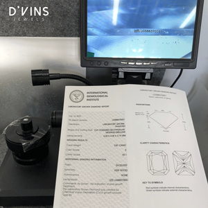 D'vins Bijoux En Gros CVD Lâche Diamant Radiant Cut 0.81CT E VS1 Lab Grown Rempli Surat - Product Image 4