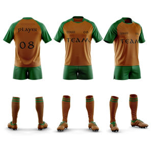 Maillot et short de rugby respirants en mesh, conçus pour un confort optimal en termes d'aération lors des matchs, des entraînements et des activités sportives. - Product Image 5