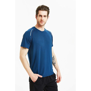 Men's Black Cotton T-<b>Shirt</b> Short Sleeve O-Neck Regular Fit Casual Solid Color Jersey Knitted Blank Design - Product Image 5