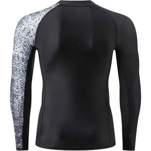 บริการ OEM เสื้อรัดรูปแขนสั้นพิมพ์ลายสกรีนสำหรับผู้ชาย แห้งเร็ว ผลิตจากผ้าสแปนเด็กซ์/โพลีเอสเตอร์ สำหรับฝึกซ้อมและแข่งขัน MMA - Product Image 3