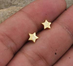 Boucles d'oreilles pendantes étoile plaquées tendance en argent sterling 925, délicates, motif étoile du Nord céleste, scintillantes avec zircon cubique, de luxe, pour femme, pour soirée - Product Image 5