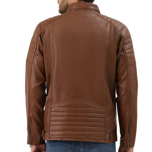 Chaqueta de Motocicleta de Cuero para Hombre, al Mejor Precio, Servicio OEM, Ecológica, Moda de Invierno, Hecha en Pakistán - Product Image 6