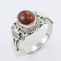Bague Boho en argent massif Sun Sitara pour femme Bijoux fins avec diamant perle Style décontracté Fiançailles Fête d'anniversaire de mariage