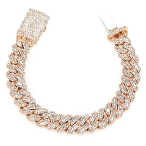 <b>Top</b> Selling Moissanite Diamond Iced Out Bracelet 925 Sterling <b>Silver</b> VVS Hip Hop Luxury Jewelry for Men Available For Sale - Product Image 1