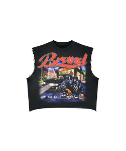 T-shirts Homme Oversize en Coton Lourd 300 GSM de Haute Qualité, Coupe Boxy, Impression DTG Personnalisée, Style Hip Hop, Étiquettes Tissées, Vente en Gros - Product Image 4