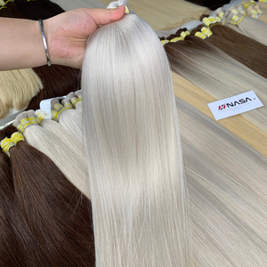 Extensiones de cabello humano real vietnamita 100% de alta calidad, Color Platino, extremos extraídos súper dobles, precio de fábrica, cabello a granel - Product Image 6