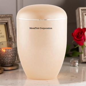 Urne de crémation de style européen et américain de conception populaire et pêche souvenir couleur personnalisée cendres commémoratives pot d'urne funéraire de grande taille - Product Image 1