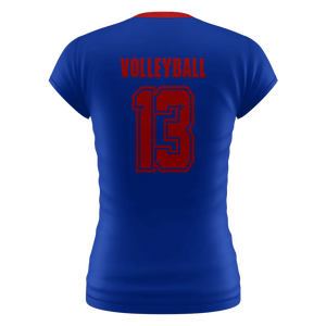 Maillot de volley-ball unisexe personnalisable 100% polyester à manches courtes avec sangle élastique respirante à séchage rapide et impression par transfert thermique - Product Image 4