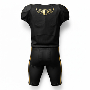 Uniforme de Fútbol Americano Personalizado, Conjunto Completo Sublimado, Impresión de Número y Logotipo del Equipo, Tela de Malla Resistente para Entrenamiento y Partidos - Product Image 4