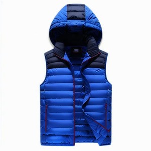 <b>Lightweight</b> <b>Men's</b> Custom Puffer Vest Stand Bubble Sleeveless <b>Jacket</b> Waterproof Eco-Friendly Warm Pack-able Cotton Padding Winter - Product Image 3