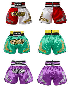 Pantalones Cortos de Muay Thai Personalizados con Bordado, para Hombre, 100% Poliéster, Diseño Deportivo de Cintura Alta - Product Image 4