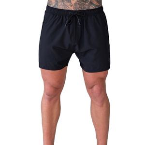 Pantalones Cortos Ecológicos de Cintura Alta para Hombre, Tela Oxford con Cierre de Cordón, Colección de Verano 2024, Secado Rápido, Ajuste Ajustable, Entrenamiento - Product Image 1