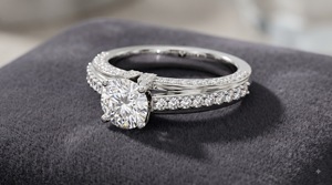 Anillo de Compromiso de Lujo con Diamante Solitario Brillante Certificado IGI, Cultivado en Laboratorio, Doble Hilera, Pavé, Tallo Dividido, Oro Blanco, OEM ODM - Product Image 2