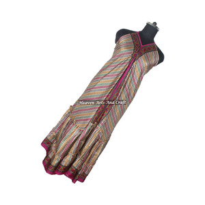 Manufacturer Of Assorted Printed Women's Wear Indian Sari Silk Dress Ladies Elegant Dinner Gown Sleeveless Evening Gowns Women's - Product Image 6