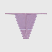 Culottes string pour femmes avec logo à la taille, tricotées, sexy et originales
