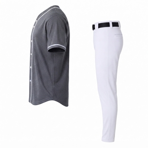 Ensemble de vêtements de sport de baseball personnalisable, maillot respirant et pantalon assorti pour les activités d'équipe professionnelles - Product Image 3