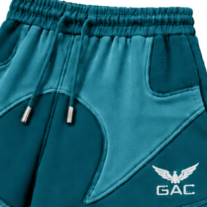 Ensemble survêtement unisexe décontracté bleu sarcelle avec sweat à capuche oversize et pantalon de jogging, coupe décontractée, tenue d'hiver - Product Image 5