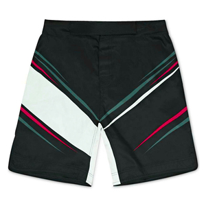 Custom <b>Men's</b> Woven MMA <b>Shorts</b> Mid Waist Drawstring Closure Quick Dry Breathable Lightweight <b>for</b> Grappling Training - Product Image 2