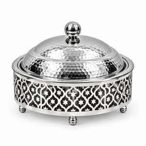 Olla térmica de estilo árabe para mantener la comida caliente, con tapa de cúpula y tapa estriada, tipo cacerola. - Product Image 1