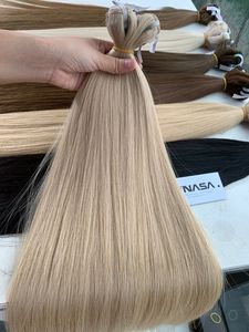 Extensiones de Cabello Humano Vietnamita Virgen con Trama a Máquina, Color Negro Oscuro, Donante Único, Cabello de Bebé, Super Doble Trama, Precio de Fábrica - Product Image 6