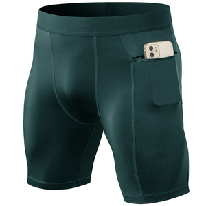 Men's Camouflage Compression <b>Shorts</b> Mid Waist Knitted Quick Dry Sporty <b>Shorts</b> <b>with</b> <b>Phone</b> <b>Pocket</b> - Product Image 4