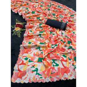 Fabzone presting Super exigente nueva colección de saris impresos - Product Image 1