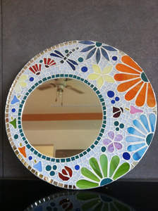 Modern Style Handmade <b>Mosaic</b> Glass Wall <b>Mirror</b> Export Quality for Hotel Restaurant Bathroom Wall Decoration from India - Product Image 4